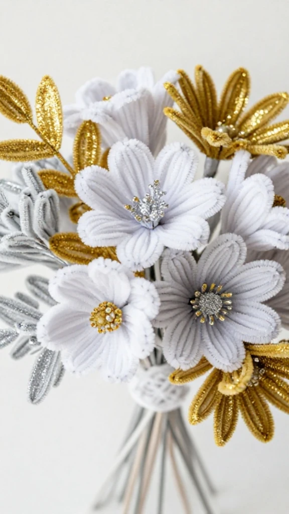 Glitter-Enhanced Fancy Blooms