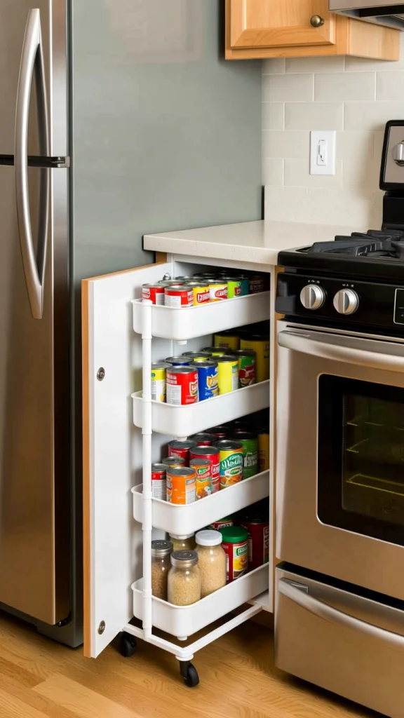 Narrow Rolling Pantry