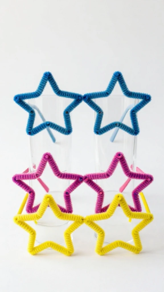 Playful Pipe Cleaner Glasses