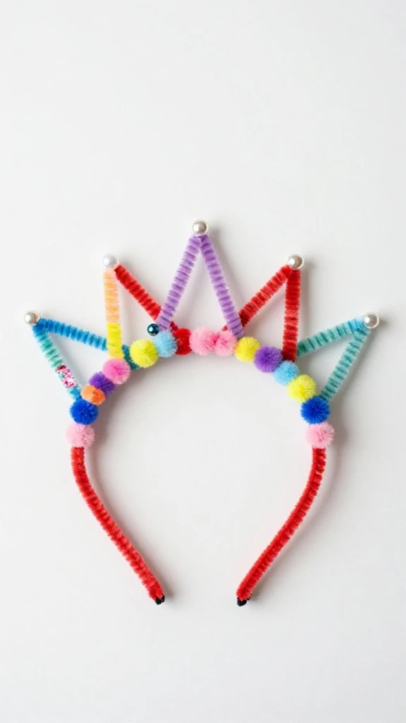 Sparkling Pipe Cleaner Crowns