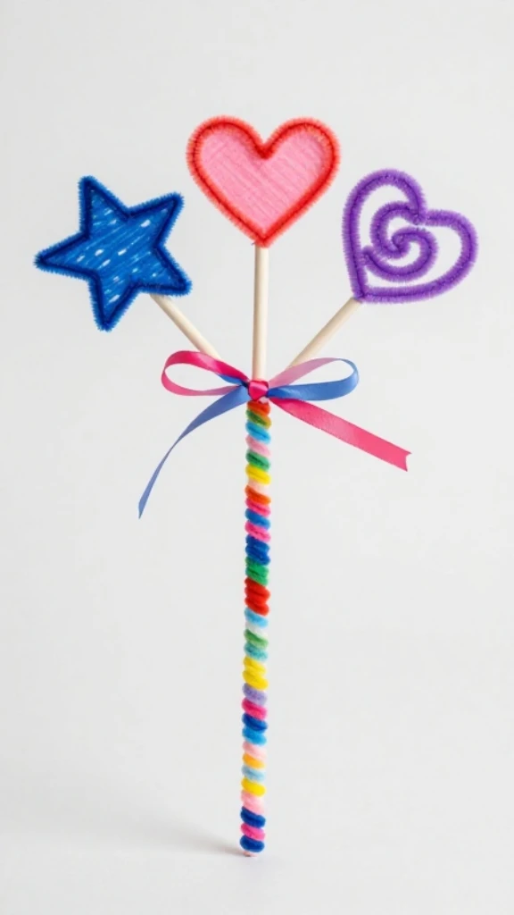 Whimsical Pipe Cleaner Wands