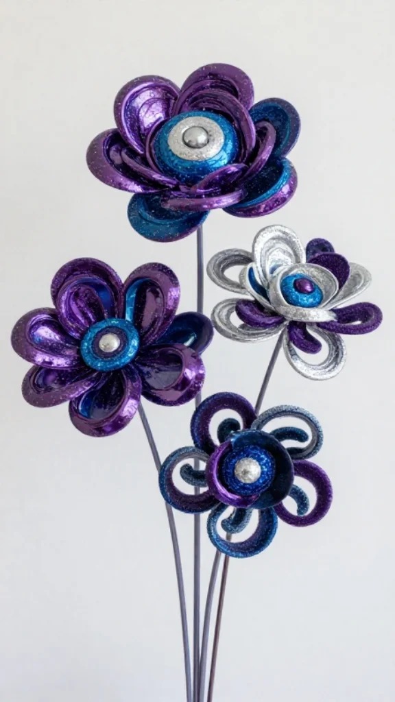 Cosmic Galaxy Flowers
