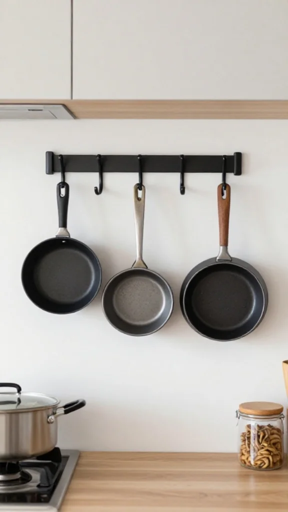 Hang Pots and Pans on a Wall Rack