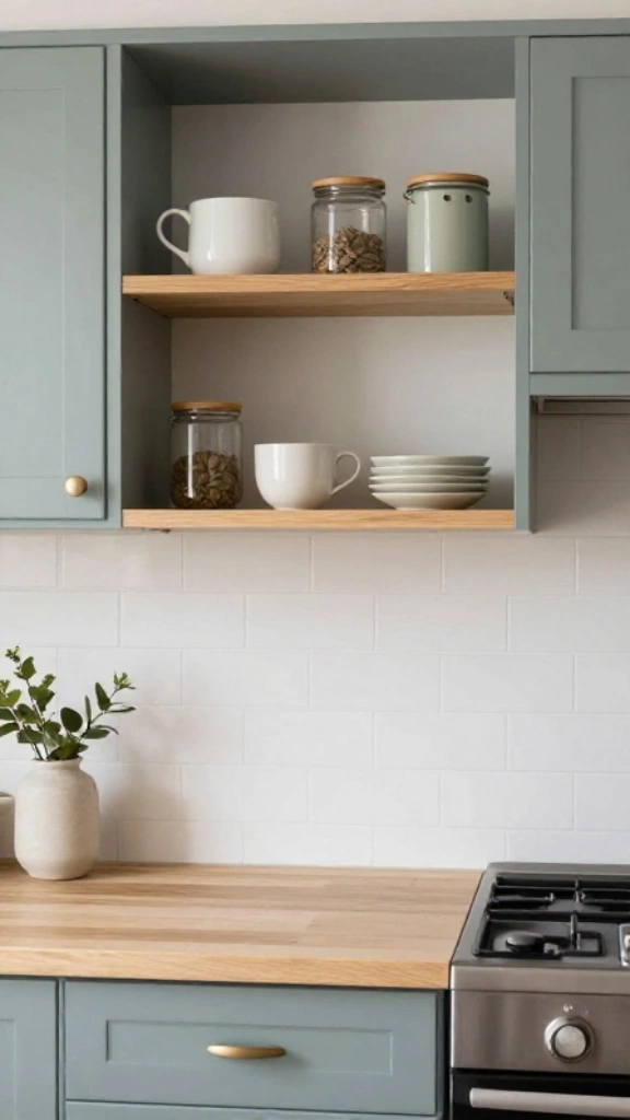 Use Open Shelves Instead of Cabinets