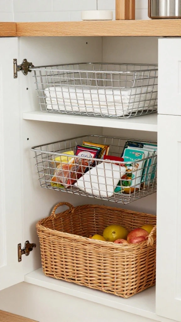 Add Under-Shelf Baskets