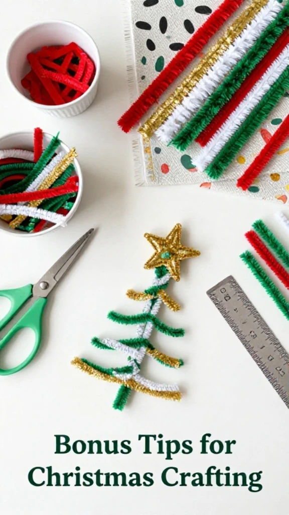 Bonus Tips for Pipe Cleaner Christmas Crafting