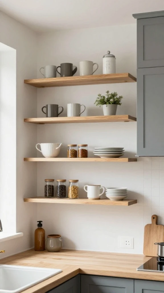 Go Vertical With Open Shelving