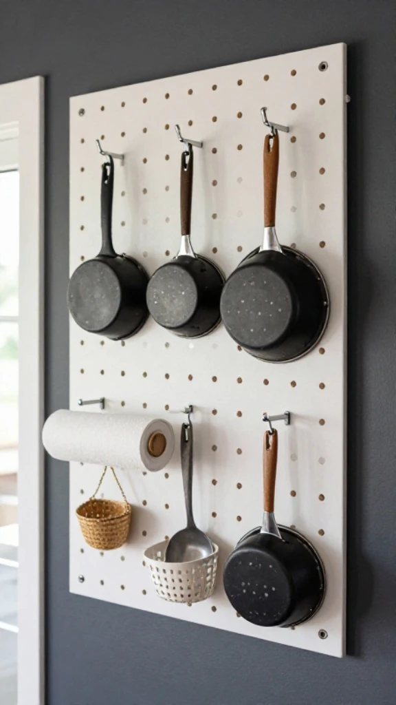 Install a Pegboard on One Wall
