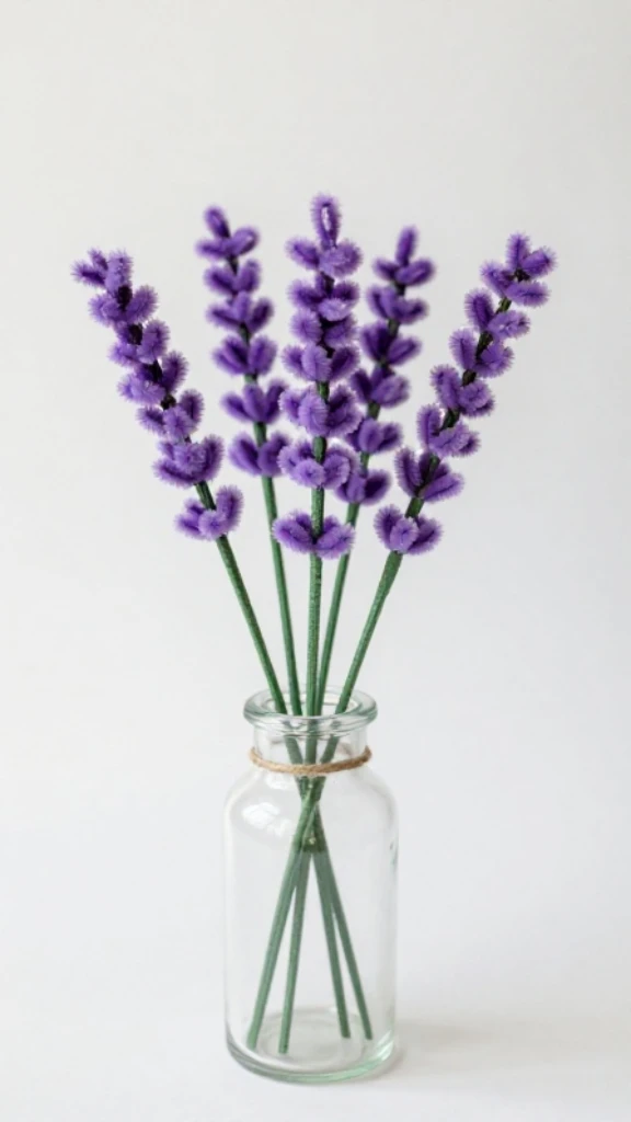Lavender Pipe Cleaner Stems