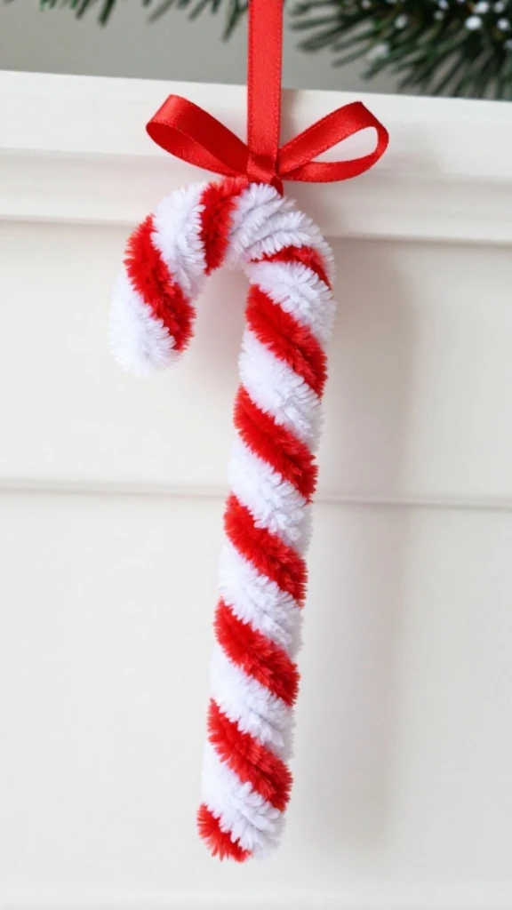 Pipe Cleaner Candy Cane Crafts