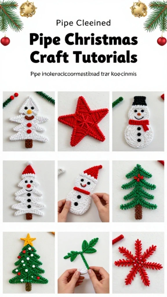 Pipe Cleaner Christmas Craft Tutorials
