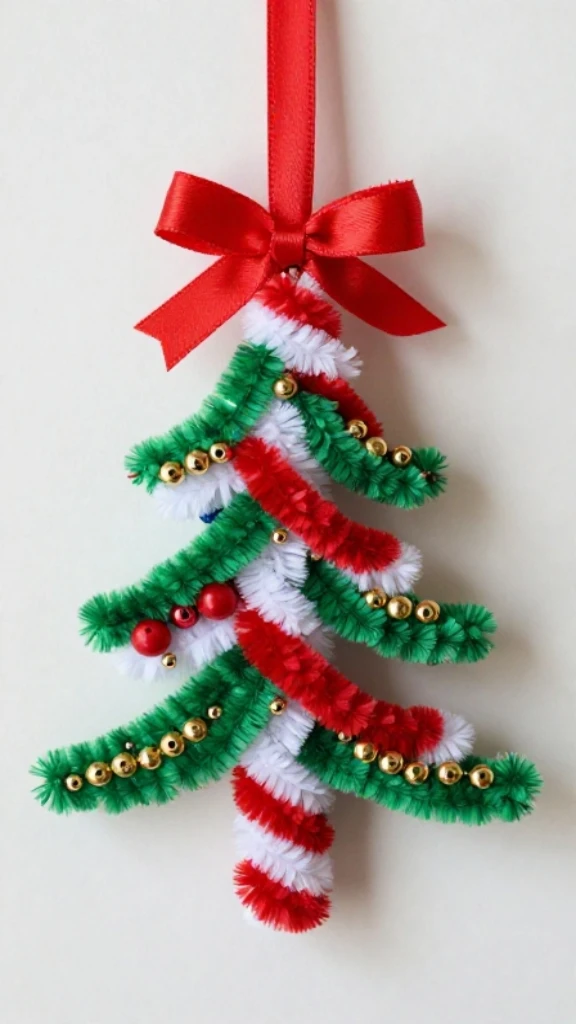 Pipe Cleaner Christmas Crafts With Beads