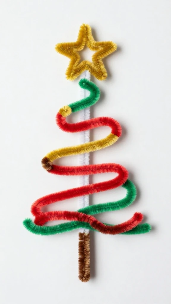 Pipe Cleaner Christmas Crafts for Kids