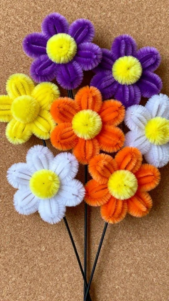 Pom-Pom Center Flower