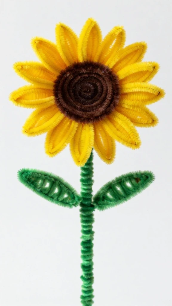 Sunflower Pipe Cleaner Craft