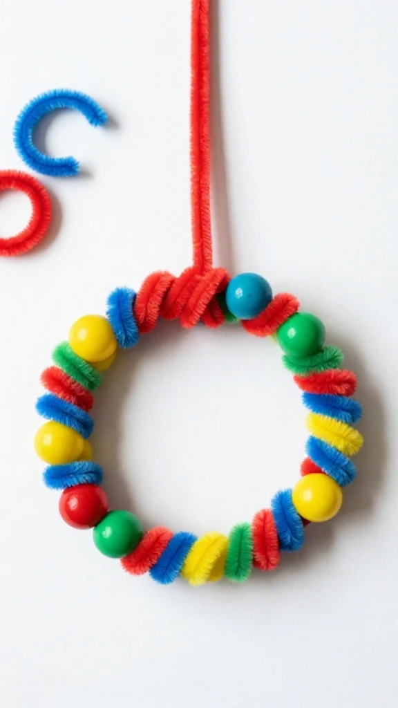 Toddler-Friendly Pipe Cleaner Christmas Crafts