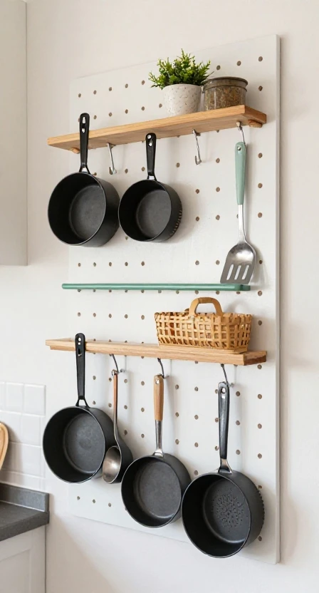 Add a Pegboard for Organization
