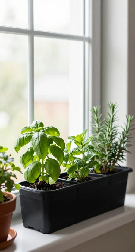 Add a Small Herb Garden on the Windowsill
