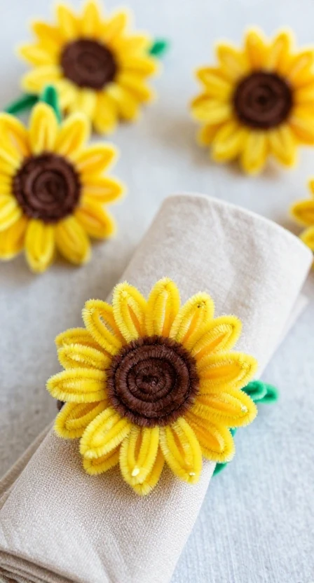 Sunflower Napkin Ring
