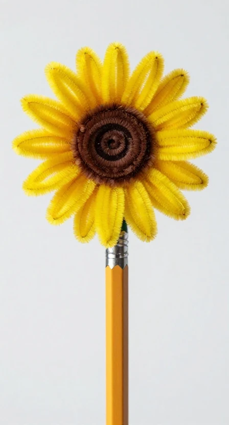 Sunflower Pencil Topper
