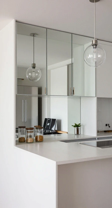 Use Mirrors or Glass Elements
