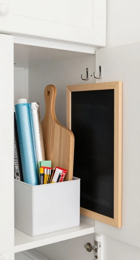 Use the Inside of Cabinet Doors
