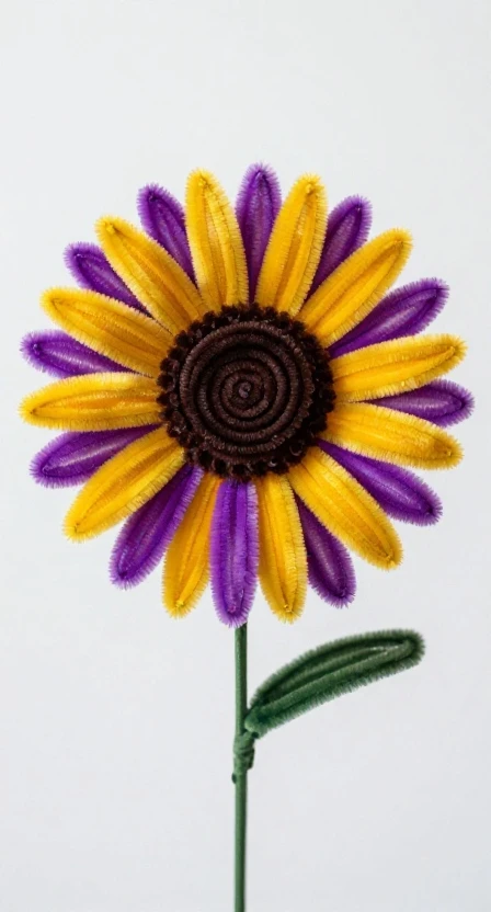 Sunflower Style with Purple Twist