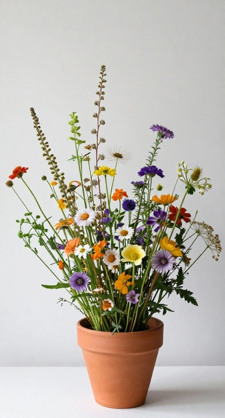 Wildflower Mix With Textured Details