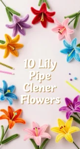 Lily Pipe Cleaner Flowers
