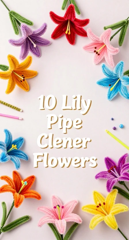 Lily Pipe Cleaner Flowers