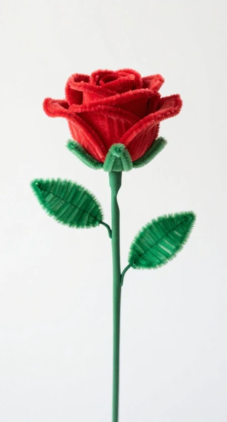 The Rose With Leaves